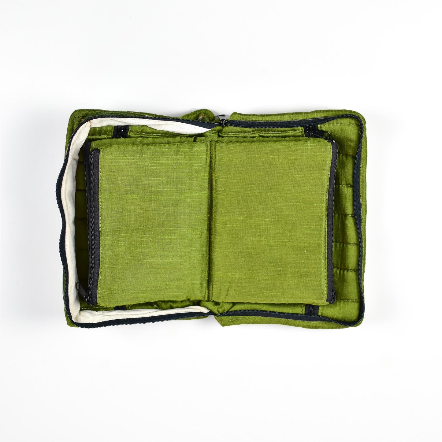 Green Ikkat Jewellery Case