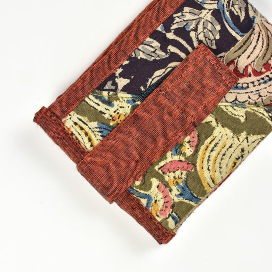 Brown Kalamkari Unisex Wallet