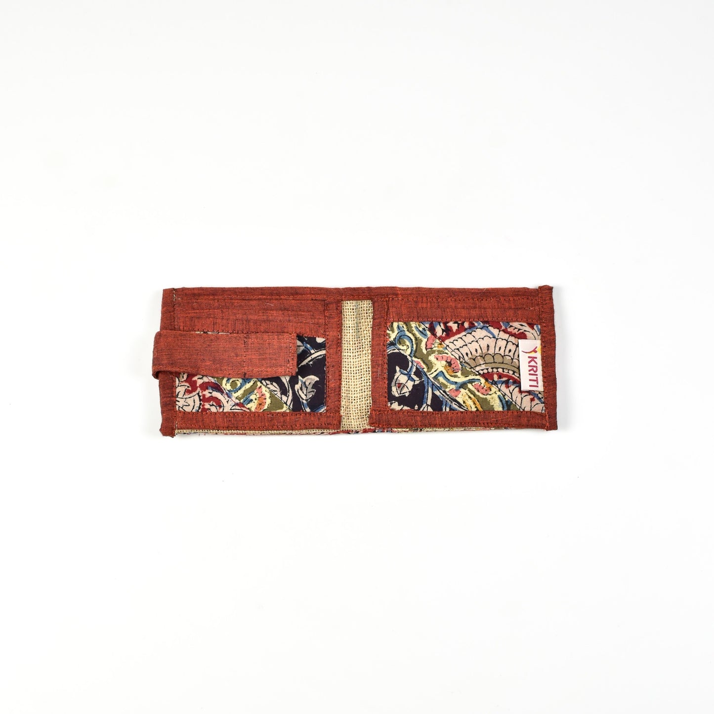 Brown Kalamkari Unisex Wallet