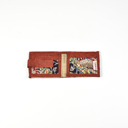 Brown Kalamkari Unisex Wallet