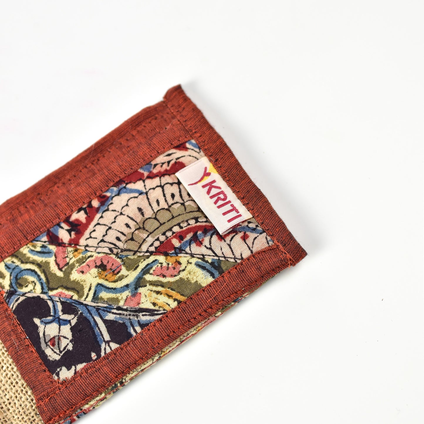 Brown Kalamkari Unisex Wallet