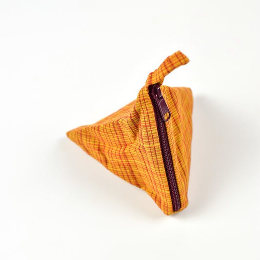 Yellow Cotton Coin Purse