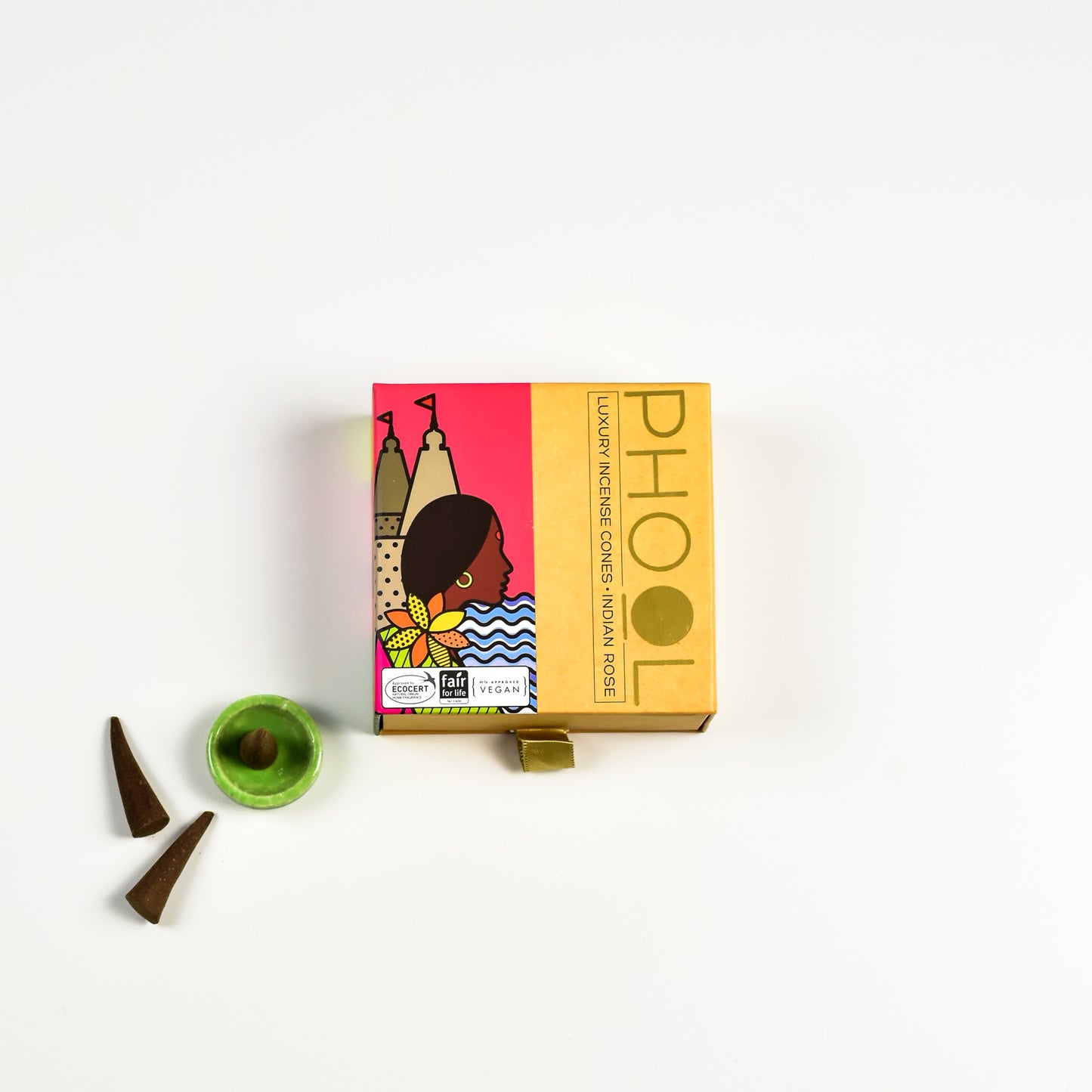 Phool Luxury Incense Cones - Indian Rose