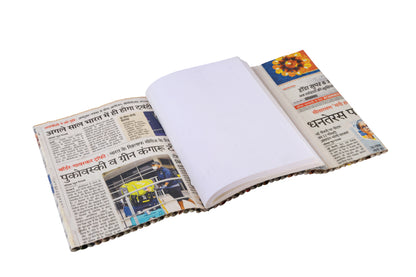 Upcycled Newspaper Diary