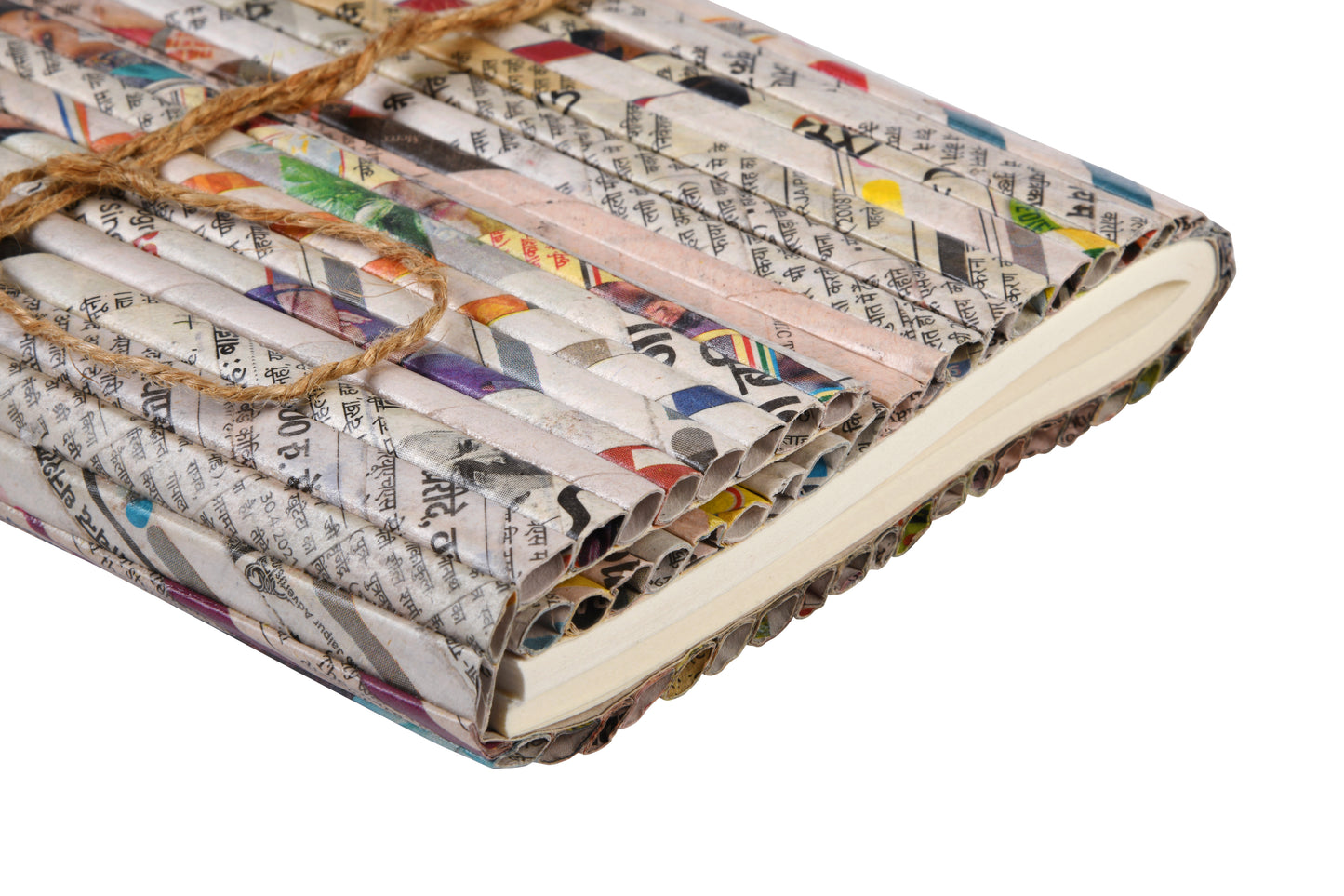 Upcycled Newspaper Diary