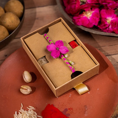 Phool Pure Cotton Plantable Rakhi - Gul