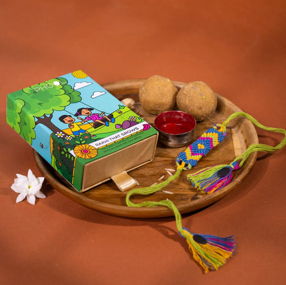 Phool Pure Cotton Plantable Seed Rakhi - Sarang